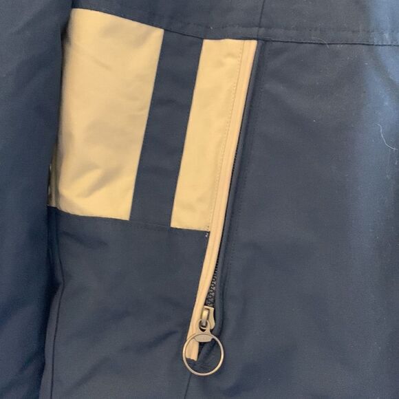 CONVERT/COLUMBIA JACKET Mens Size L Blue and tan Zip front NWT - Picture 5 of 12